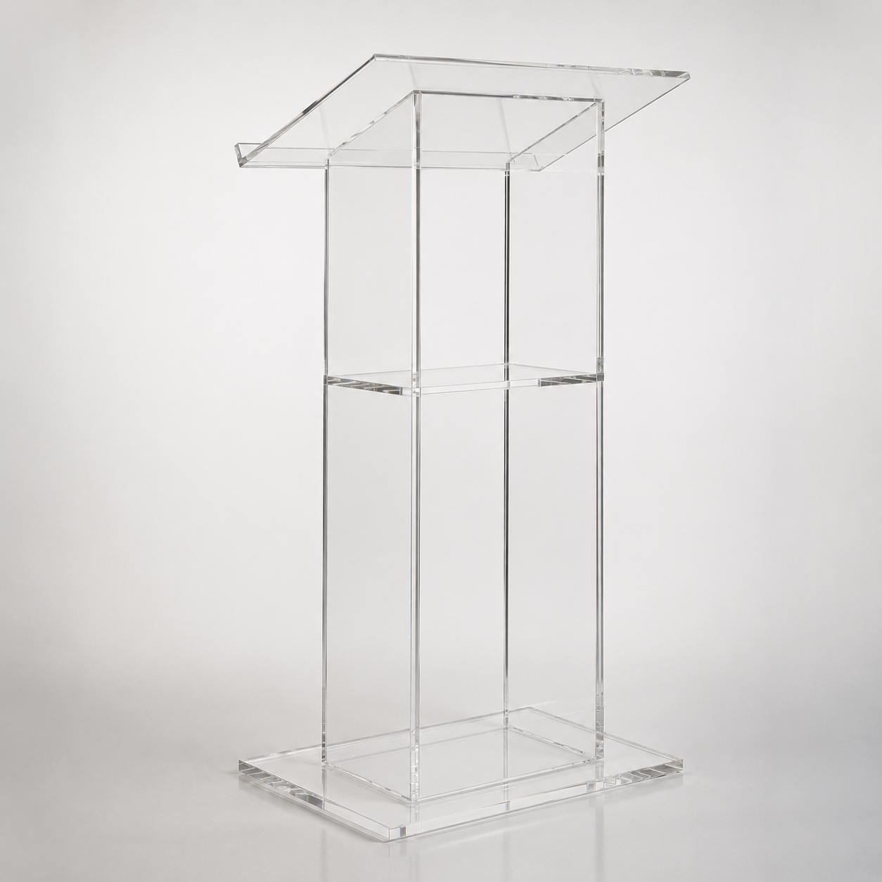 Acrylic Podium AT09 – Wide Base Clear Acrylic Lectern