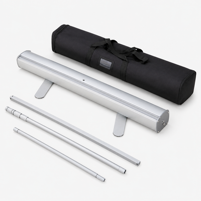 Custom Roll-Up Banner Stand – 33" x 62" Retractable Display